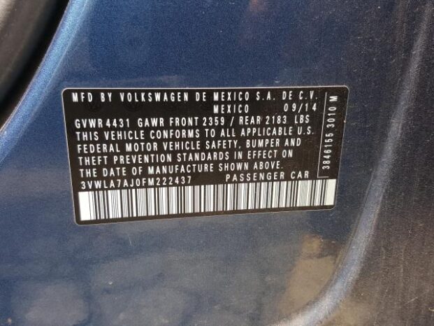 2015 VOLKSWAGEN JETTA TDI – 8250$ full