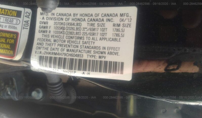 2012 Honda C-RV EX-L AWD- 12000$ full