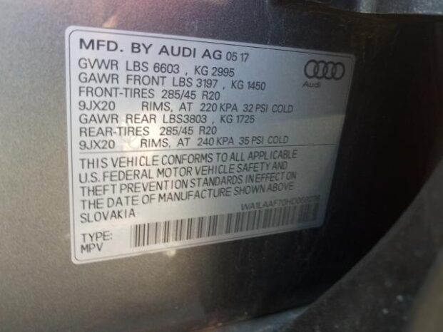 2017 Audi Q7 3.0T Premium Plus -27500 full