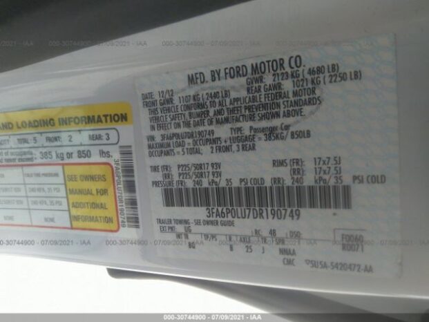 Ford Fusion Hybrid 2013 2.0 SE+ 9990$ full