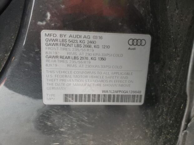 2016 AUDI Q5 PREMIUM PLUS-$ 13800 full