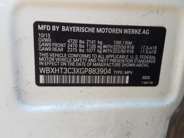 2016 BMW X1 XDRIVE28I full