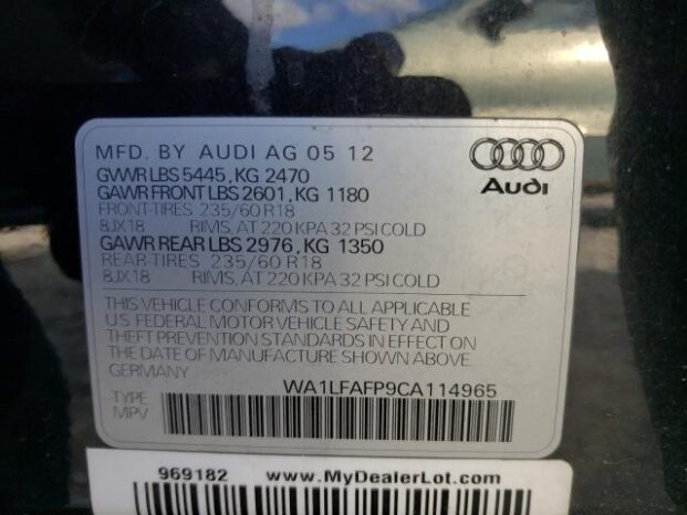 2012 AUDI Q5 PREMIUM PLUS-$10000 full