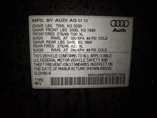 2013 AUDI Q7 PREMIUM PLUS-$12800 full
