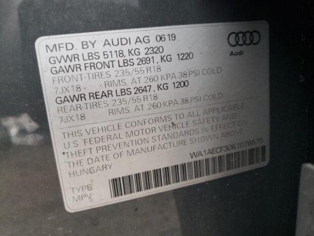 2019 AUDI Q3 PREMIUM-$17500 full