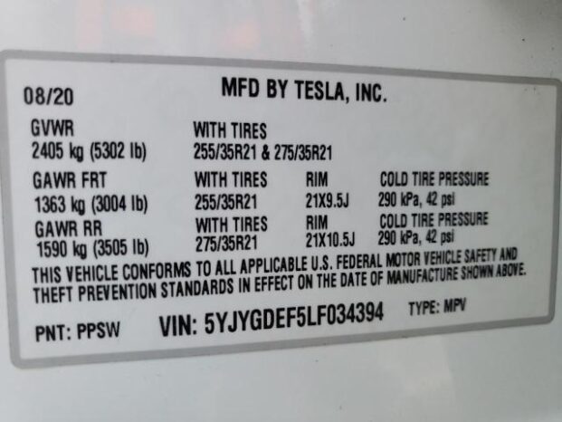 2020 Tesla Model Y Dual Motors full