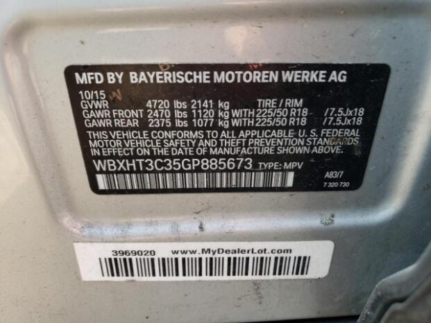 2016 BMW X1 XDRIVE28I – $13000 full