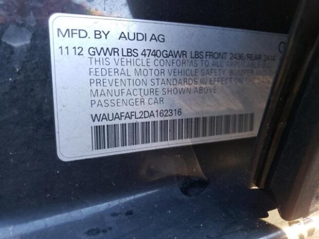 2013 AUDI A4 PREMIUM – $ 6900 full