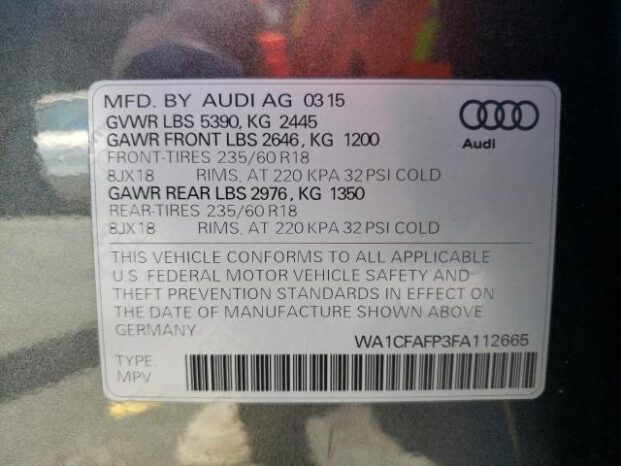 2015 AUDI Q5 PREMIUM – $10700 full