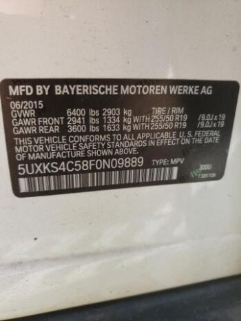 2015 BMW X5 XDRIVE35D – $19000 full