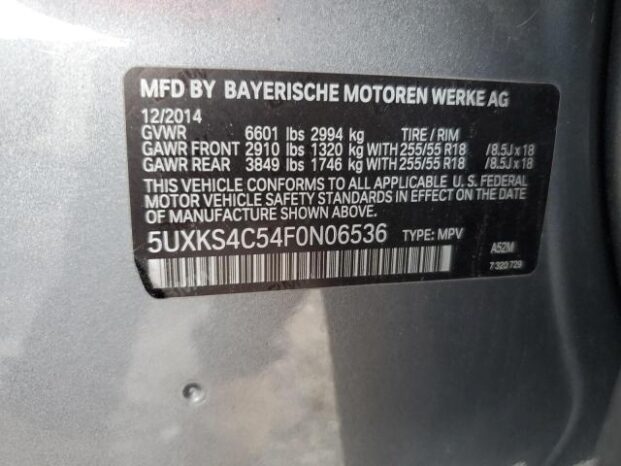 2015 BMW X5 XDRIVE35D – $19400 full