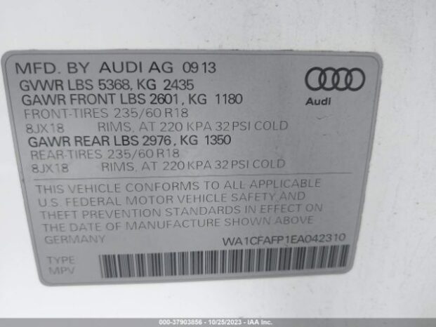 2014 AUDI Q5 PREMIUM – $11800 full
