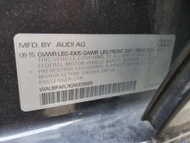 2016 AUDI A4 PREMIUM S-LINE – $8700 full