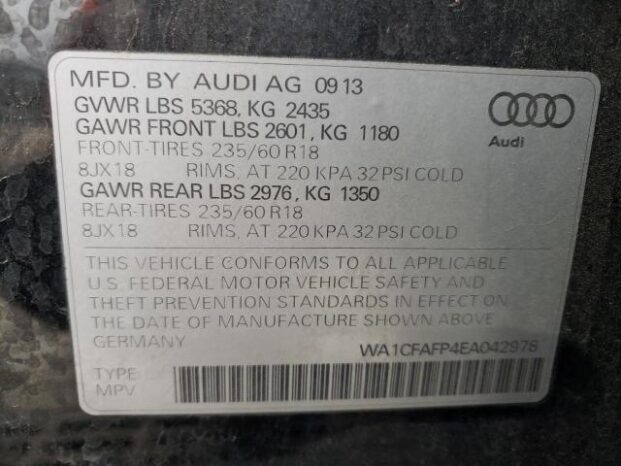 2014 AUDI Q5 PREMIUM – $ 11200 full