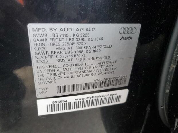 2012 AUDI Q7 PREMIUM PLUS – $13500 full