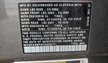 2012 VOLKSWAGEN TOUAREG V6 TDI full