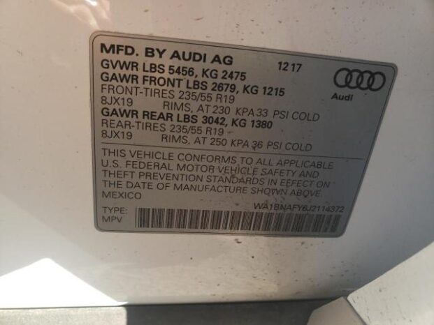 Audi Q5 2018 Premium Plus 16500$ full