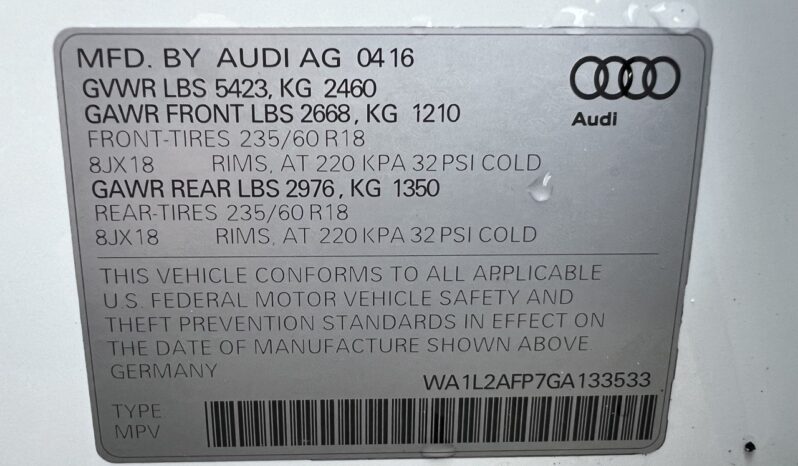 Audi Q5 2016 Premium Plus 17900$ full