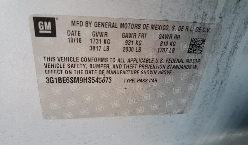 2017 CHEVROLET CRUZE LT- $6100 full