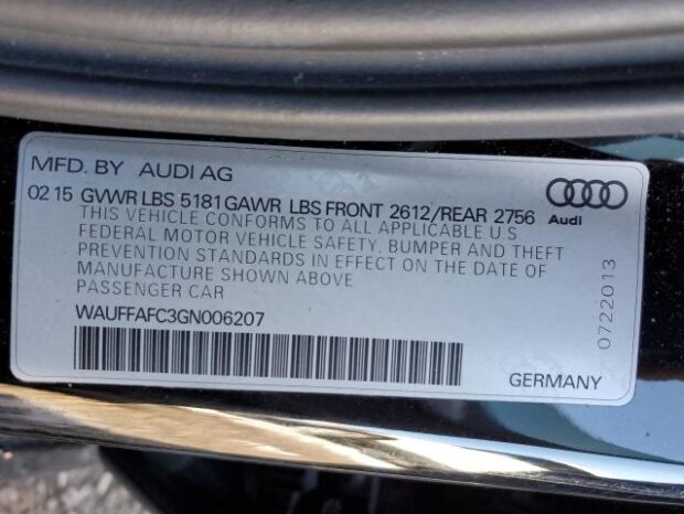 2016 AUDI A6 PREMIUM – $9200 full