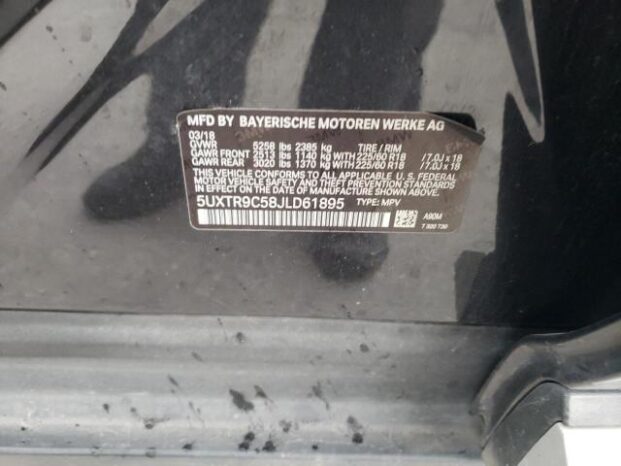 2018 BMW X3 XDRIVE30I full