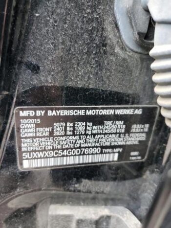 2016 BMW X3 XDRIVE28I full