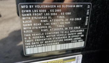 2012 VOLKSWAGEN TOUAREG V6 TDI full