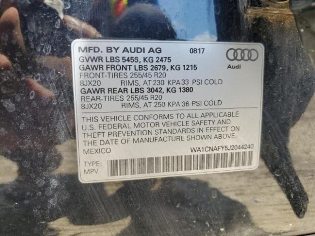 2018 AUDI Q5 PRESTIGE – 16500 full