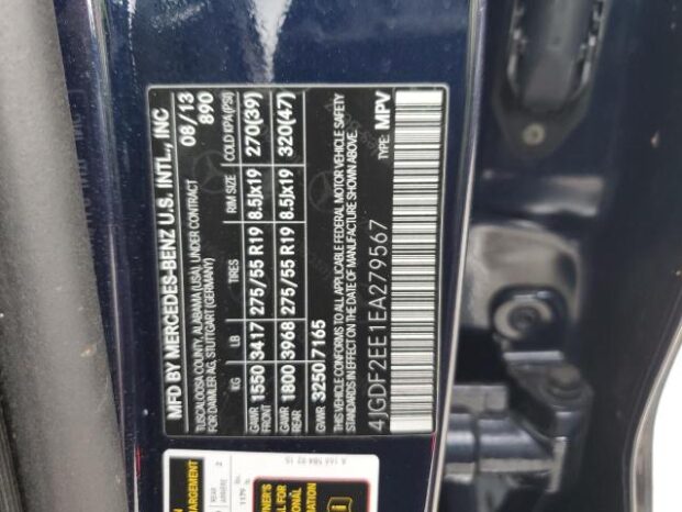 2014 MERCEDES-BENZ GL 350 BLUETEC full