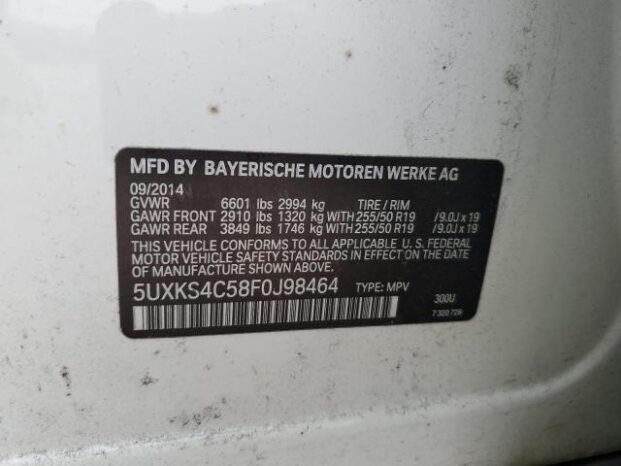 2015 BMW X5 XDRIVE35D full