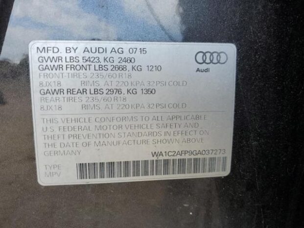 2016 AUDI Q5 PREMIUM full