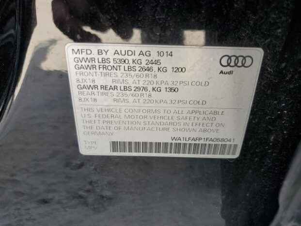 2015 AUDI Q5 PREMIUM PLUS full