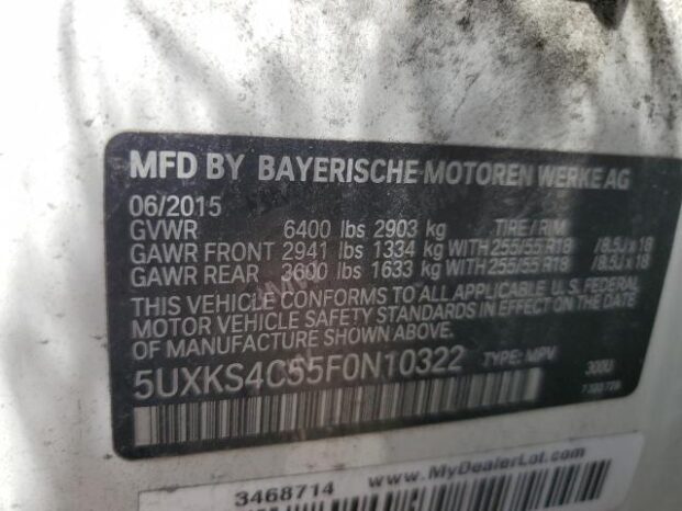 2015 BMW X5 XDRIVE35D full