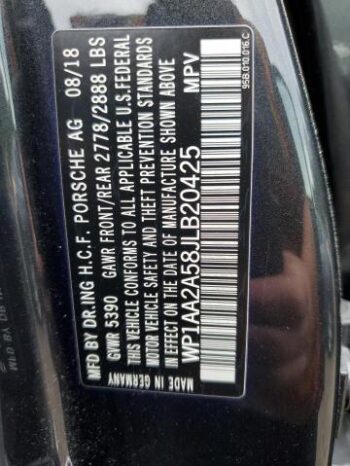 2018 PORSCHE MACAN full